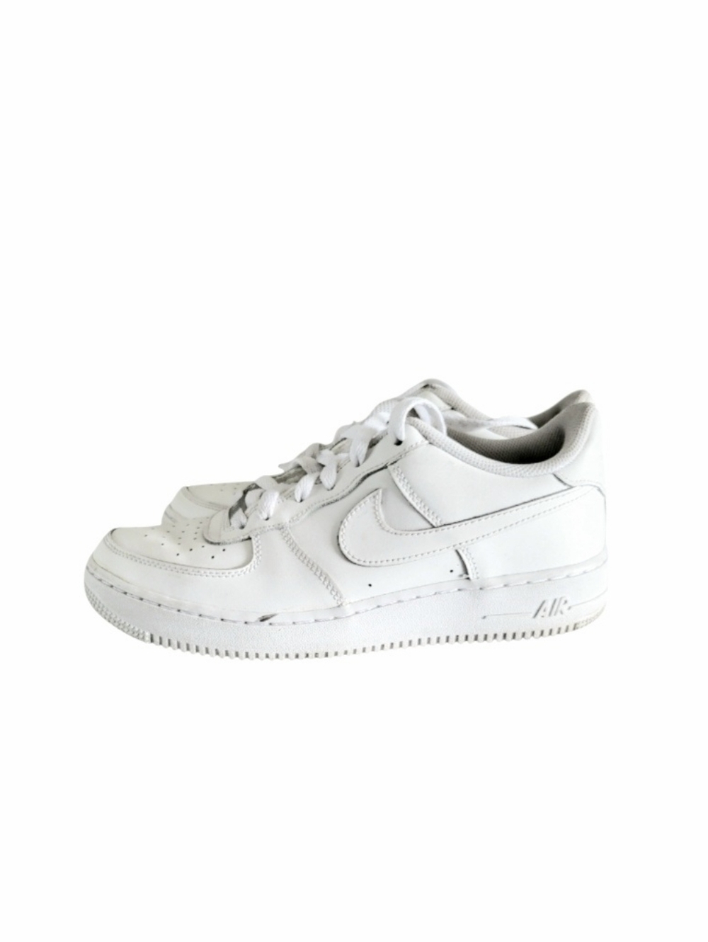 Youth Nike AF1 Air Force One White Leather Athletic Sneaker 7 7Y Boy Girl Kid - Picture 2 of 7